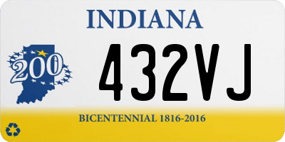 IN license plate 432VJ