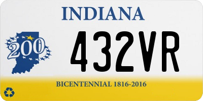 IN license plate 432VR