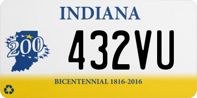 IN license plate 432VU