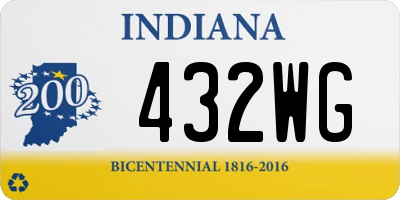 IN license plate 432WG