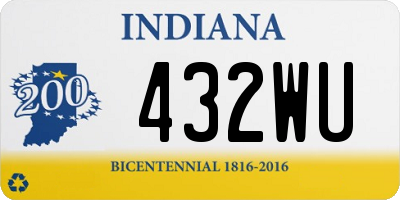 IN license plate 432WU