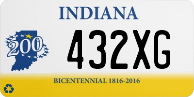 IN license plate 432XG