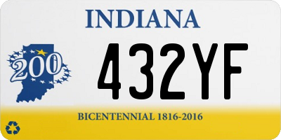 IN license plate 432YF