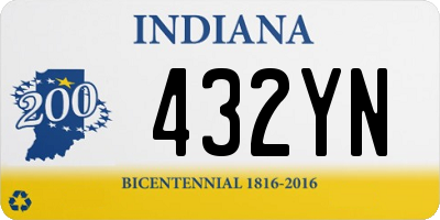 IN license plate 432YN