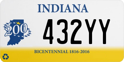 IN license plate 432YY