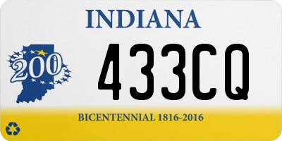 IN license plate 433CQ