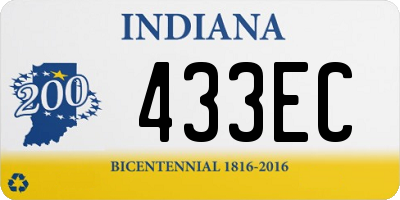 IN license plate 433EC