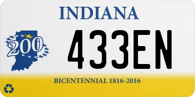 IN license plate 433EN