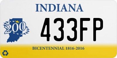 IN license plate 433FP