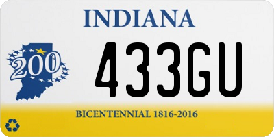 IN license plate 433GU