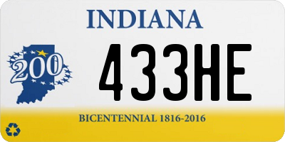 IN license plate 433HE