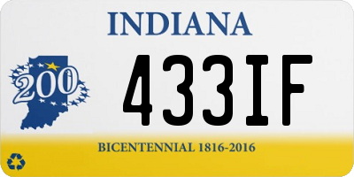 IN license plate 433IF