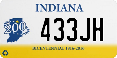 IN license plate 433JH