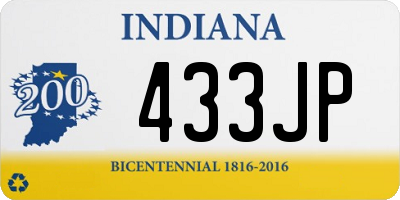 IN license plate 433JP