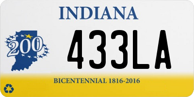 IN license plate 433LA