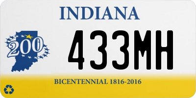 IN license plate 433MH