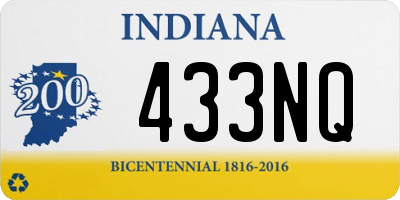 IN license plate 433NQ