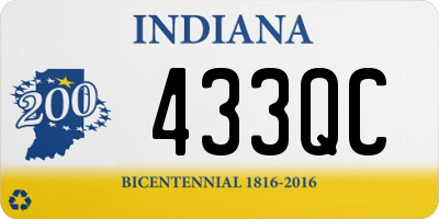 IN license plate 433QC
