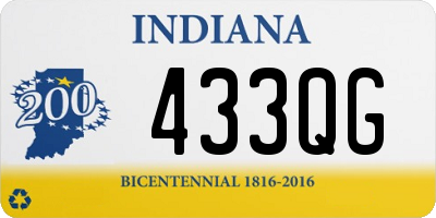 IN license plate 433QG