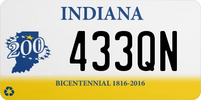 IN license plate 433QN