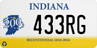 IN license plate 433RG