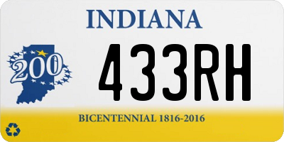 IN license plate 433RH