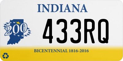 IN license plate 433RQ