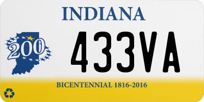 IN license plate 433VA