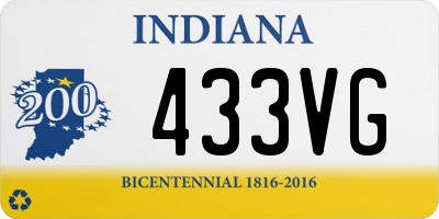 IN license plate 433VG