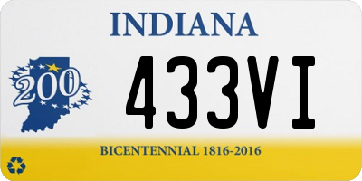 IN license plate 433VI