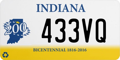 IN license plate 433VQ