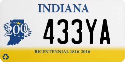 IN license plate 433YA