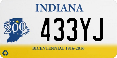 IN license plate 433YJ