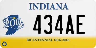 IN license plate 434AE