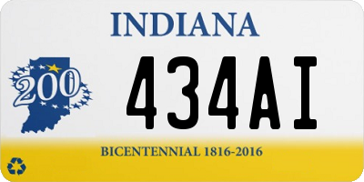 IN license plate 434AI