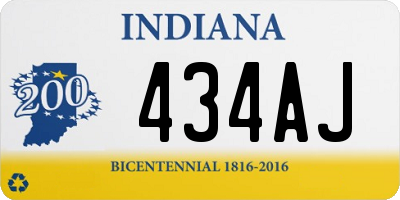 IN license plate 434AJ