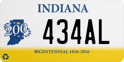 IN license plate 434AL