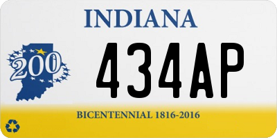 IN license plate 434AP