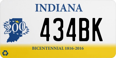 IN license plate 434BK