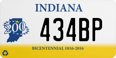 IN license plate 434BP