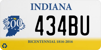 IN license plate 434BU