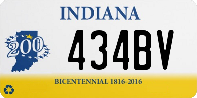 IN license plate 434BV