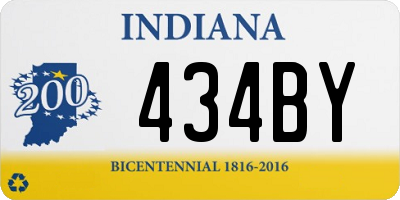 IN license plate 434BY