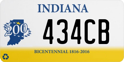 IN license plate 434CB