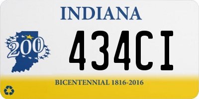 IN license plate 434CI