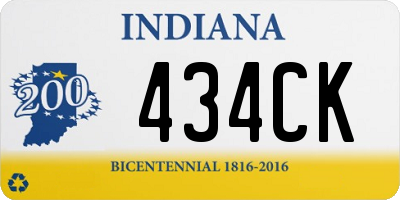 IN license plate 434CK