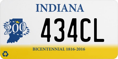 IN license plate 434CL