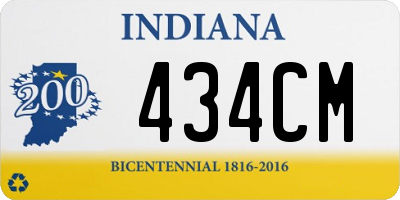 IN license plate 434CM