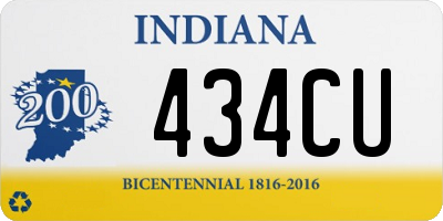 IN license plate 434CU