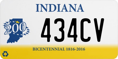 IN license plate 434CV